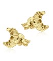 Croissant Style Silver Stud Earring STS-5349